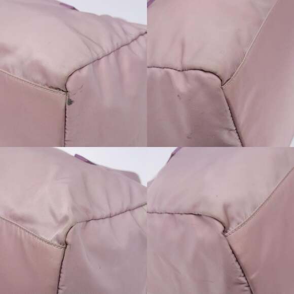 PRADA Boston Bag Nylon Pink Silver - Picture 10 of 12